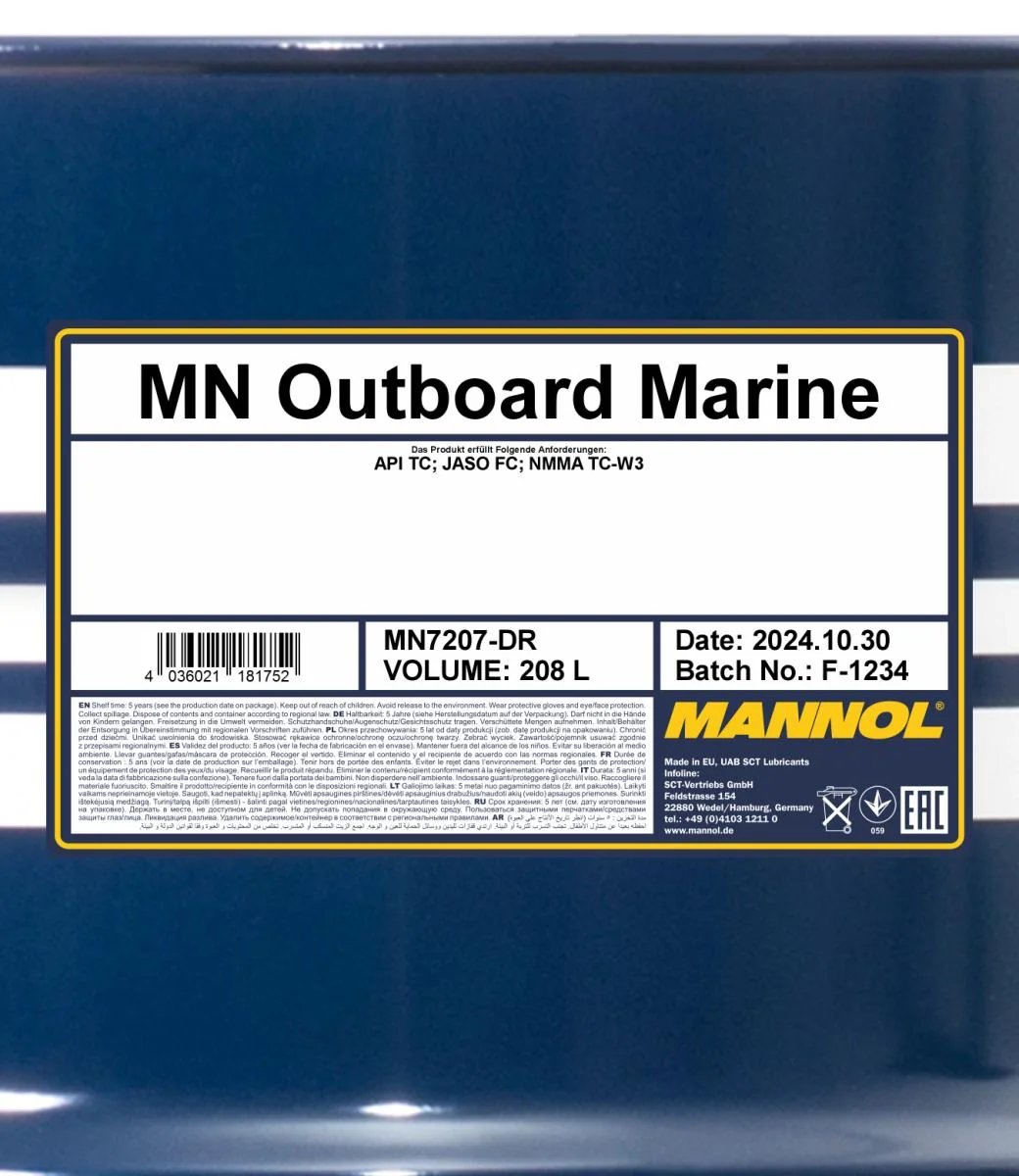 MANNOL® - MN7207DR - Outboard Marine 208L
