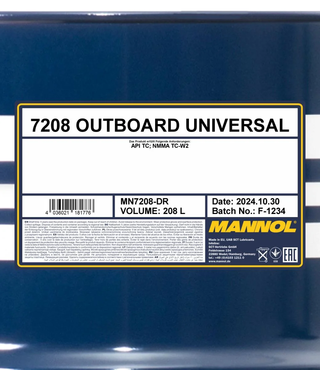 MANNOL® - MN7208DR - Outboard Universal 208L