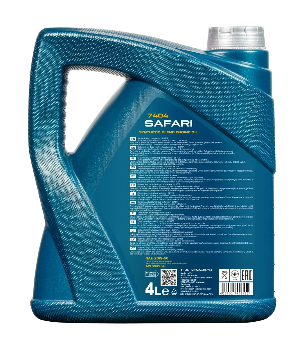 MANNOL® - MN74044 - Safari 20W-50 4L