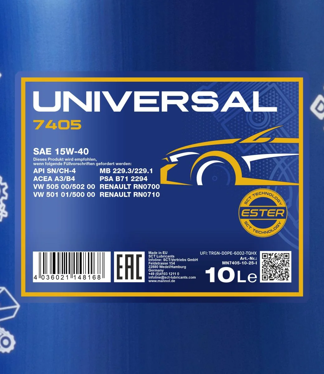 MANNOL® - MN740510 - Universal 15W-40 10L