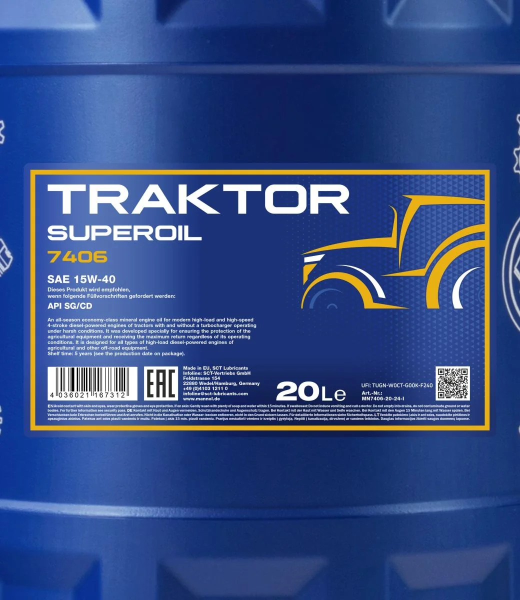 MANNOL® - MN740620 - Traktor Superoil 15W-40 20L