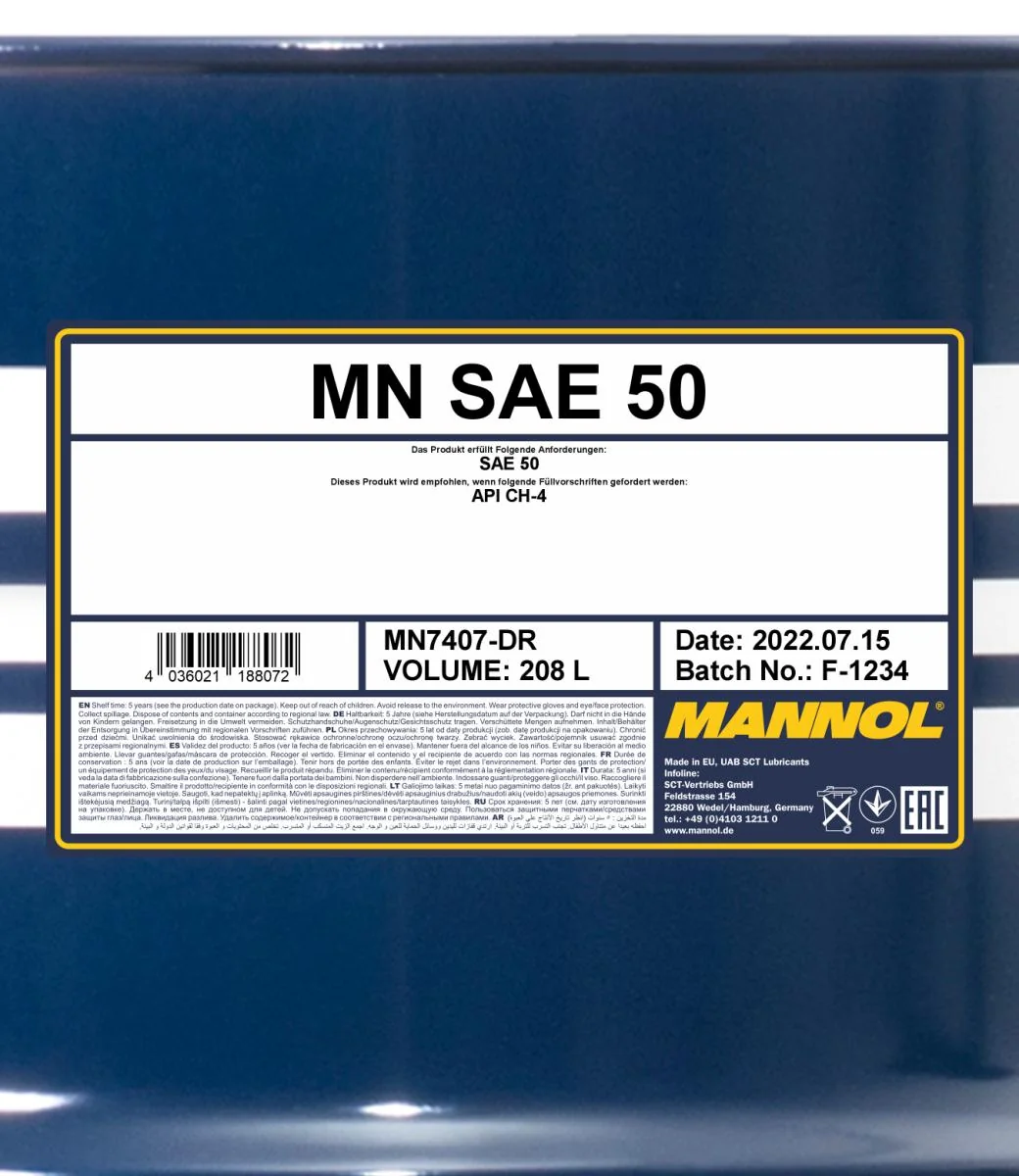 MANNOL® - MN7407DR - SAE 50 208L