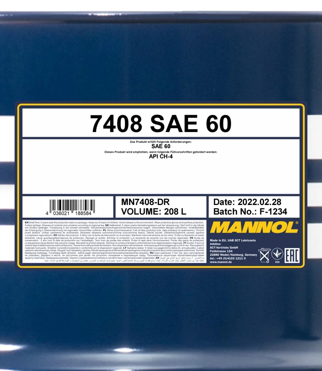 MANNOL® - MN7408DR - SAE 60 208L