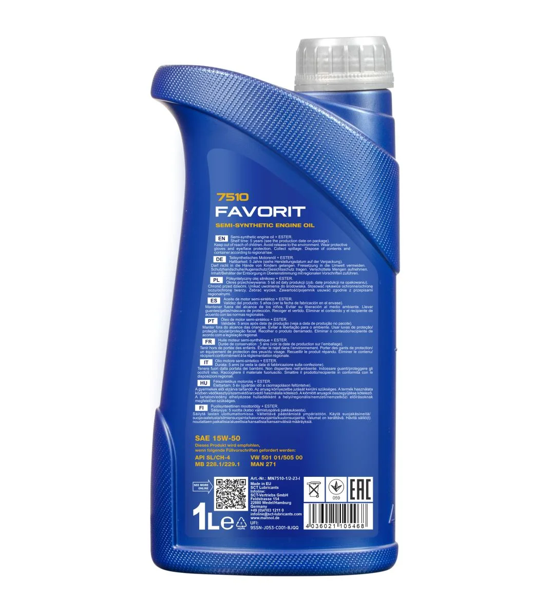 MANNOL® - MN75101 - Favorit 15W-50 7510 1L