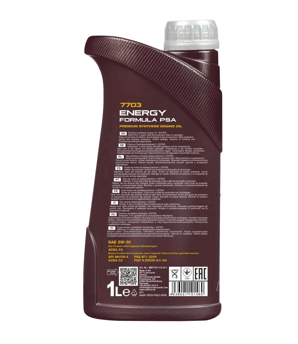 MANNOL® - MN77031 - 7703 Energy Formula PSA 5W-30 1l