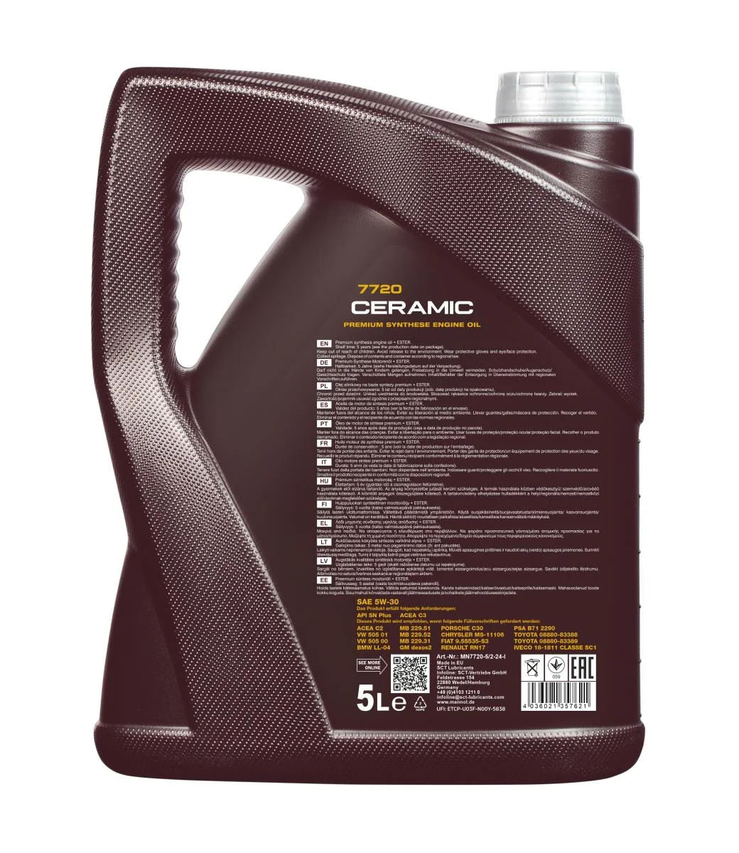 MANNOL® - MN77205 - Ceramic 5W-30 7720 5l