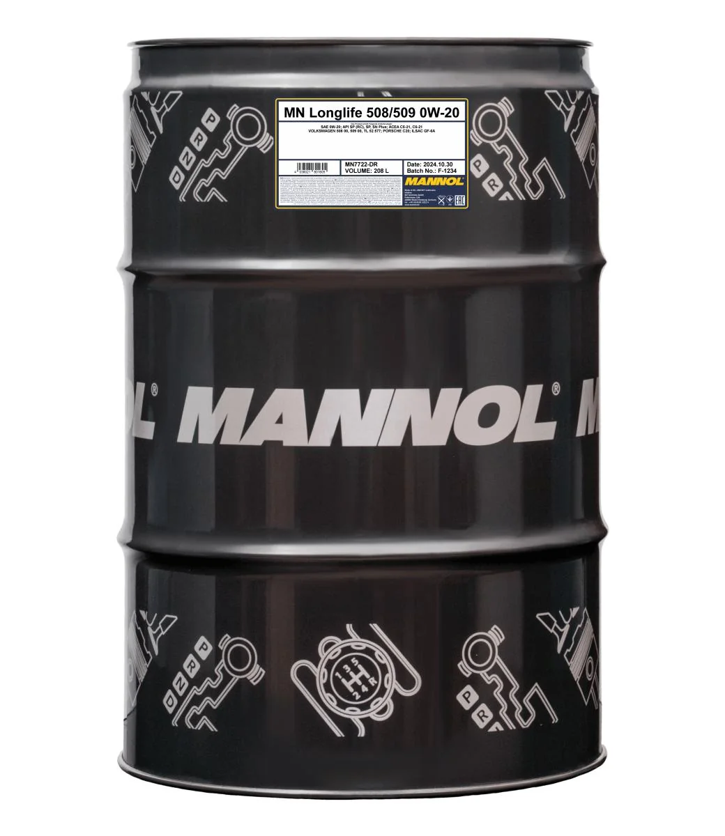 MANNOL® - MN7722DR - Longlife 508/509 0W-20 208L