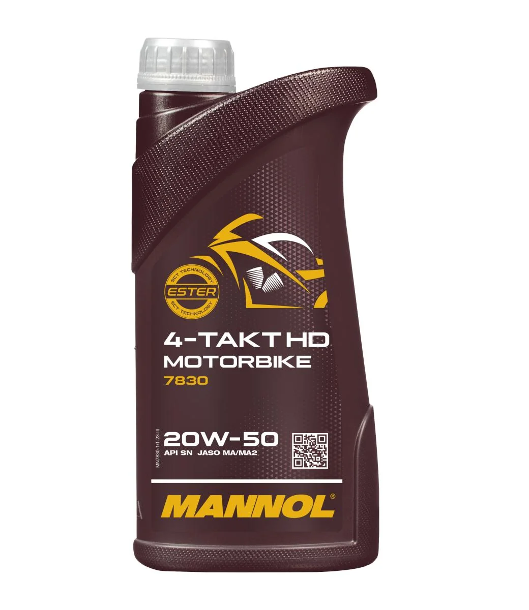 MANNOL® - MN78301 - 7830 4-Stroke Motorbike 20W-50 HD 1L