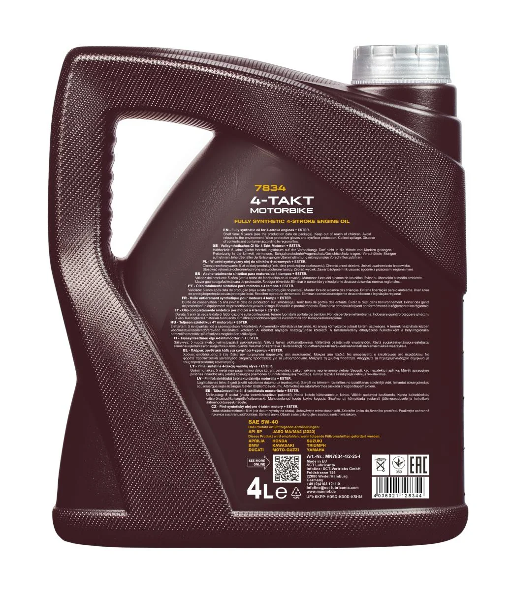 MANNOL® - MN78344 - 4-Stroke Motorbike 4L