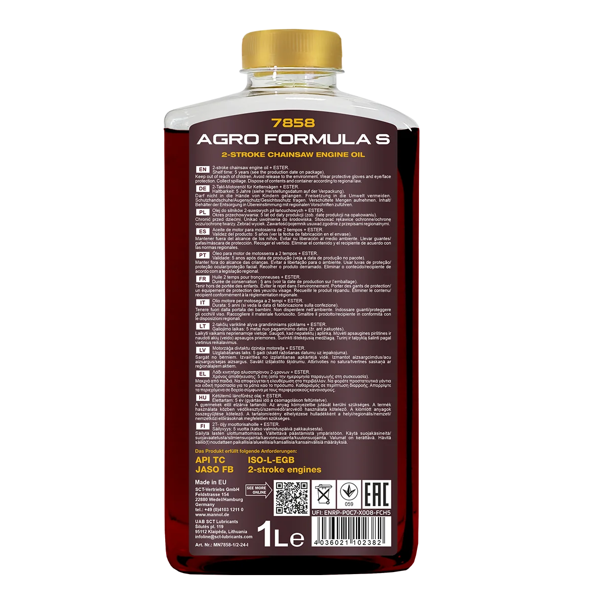 MANNOL® - MN78581PET - 7858 Agro Formula S 1L