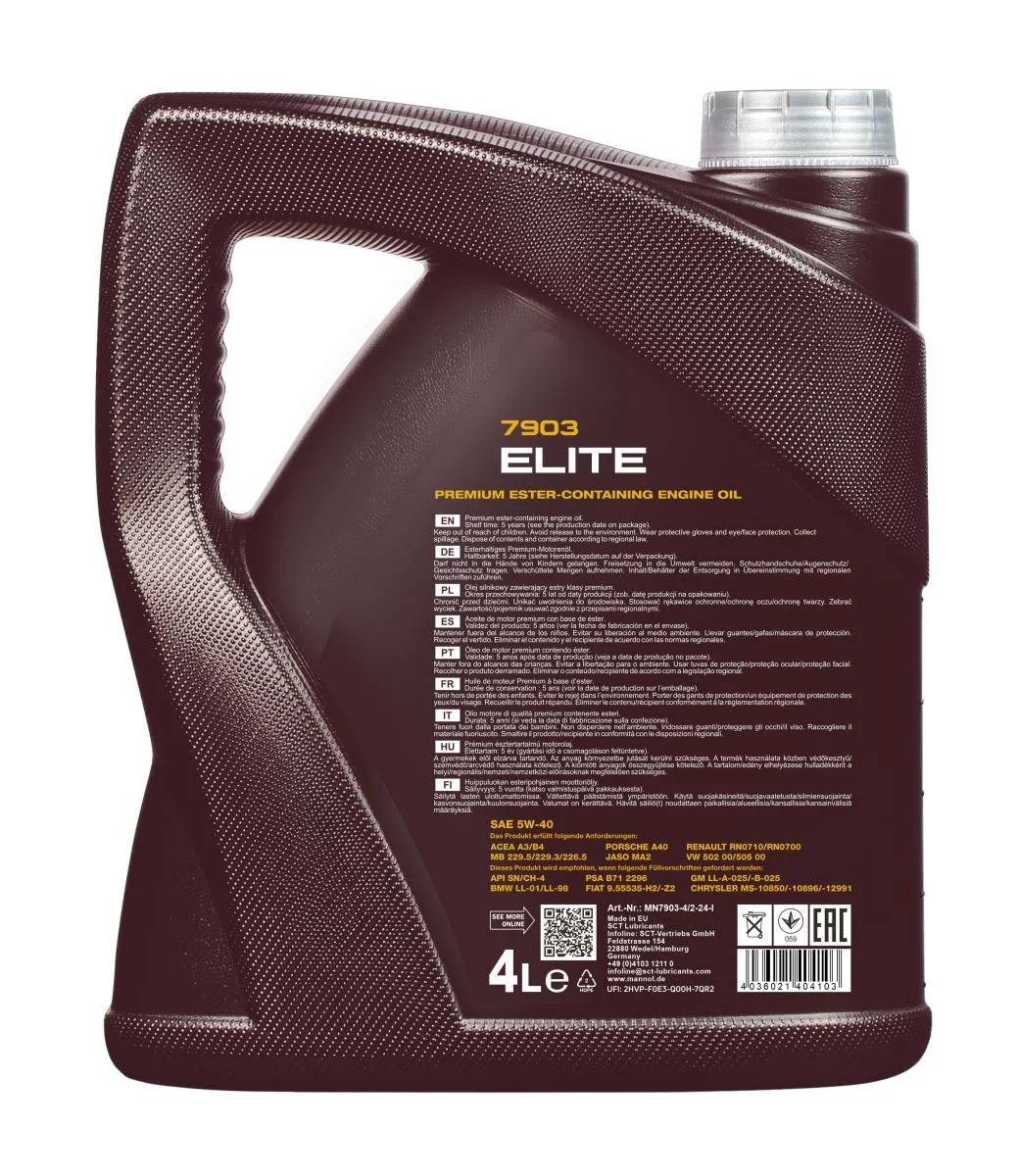MANNOL® - MN79034 - Elite 5W-40 4L