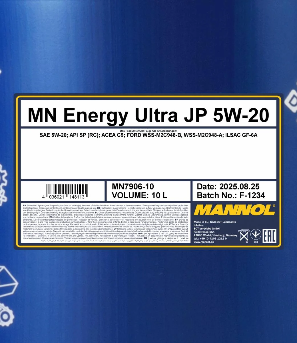 MANNOL® - MN790610 - Energy Ultra JP 5W-20 10L