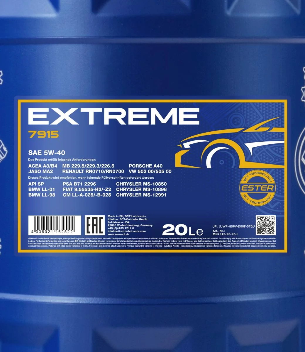 MANNOL® - MN791520 - Extreme 5W-40 20L