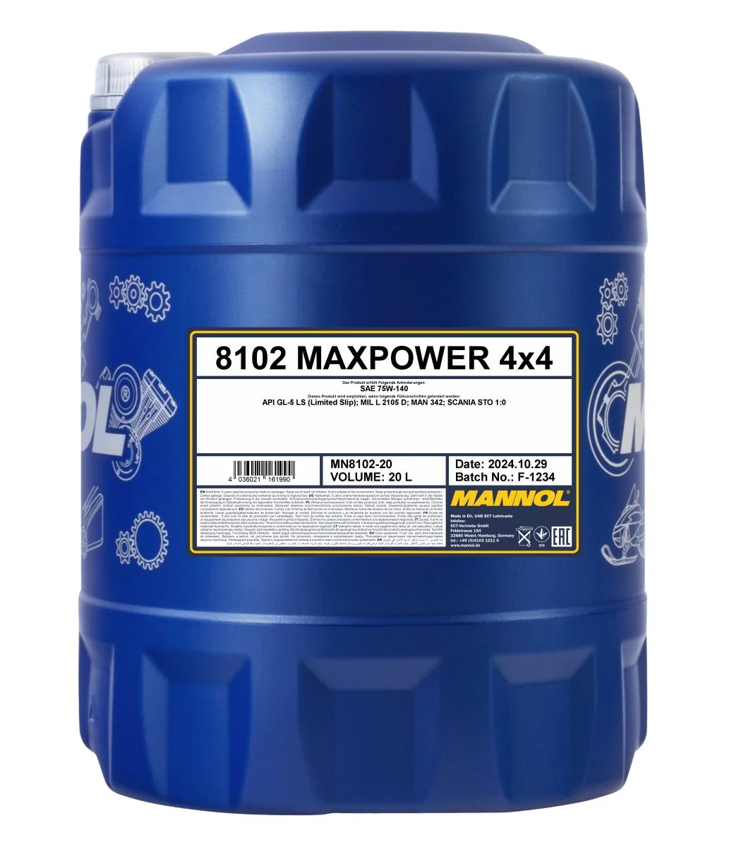 MANNOL® - MN810220 - Maxpower 75W-140 GL-5 LS 20L