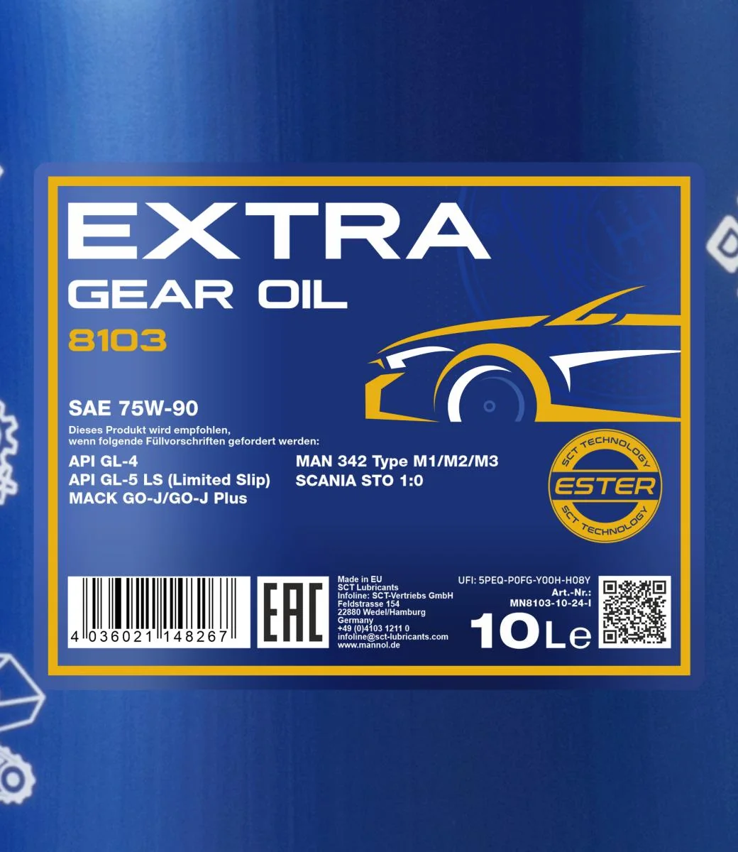 MANNOL® - MN810310 - Extra Gear Oil 75W-90 GL-5 10L