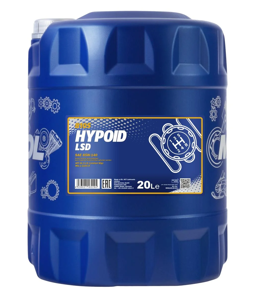 MANNOL® - MN810520 - Hypoid LSD 85W-140 GL-5 20L