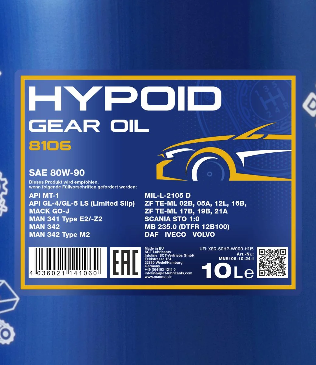 MANNOL® - MN810610 - Hypoid 80W-90 GL-5 LS 10L