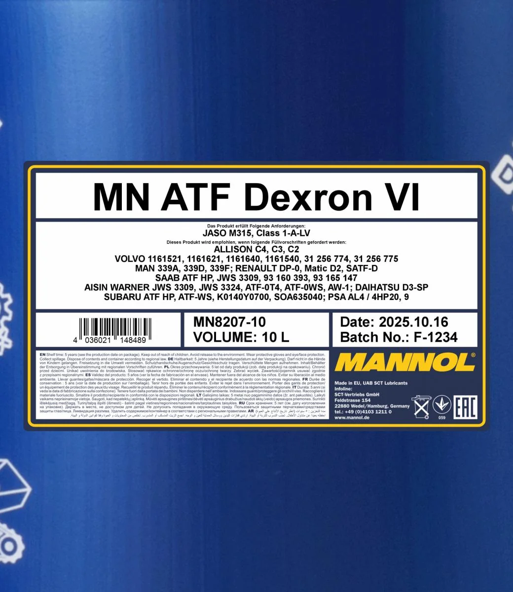 MANNOL® - MN820710 - ATF Dexron VI 10L