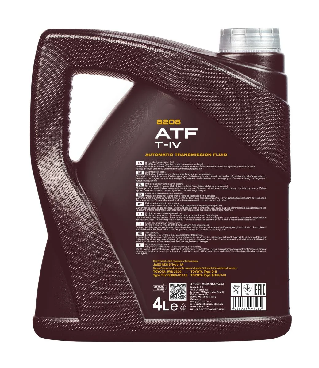 MANNOL® - MN82084 - 8208 ATF T-IV 4L