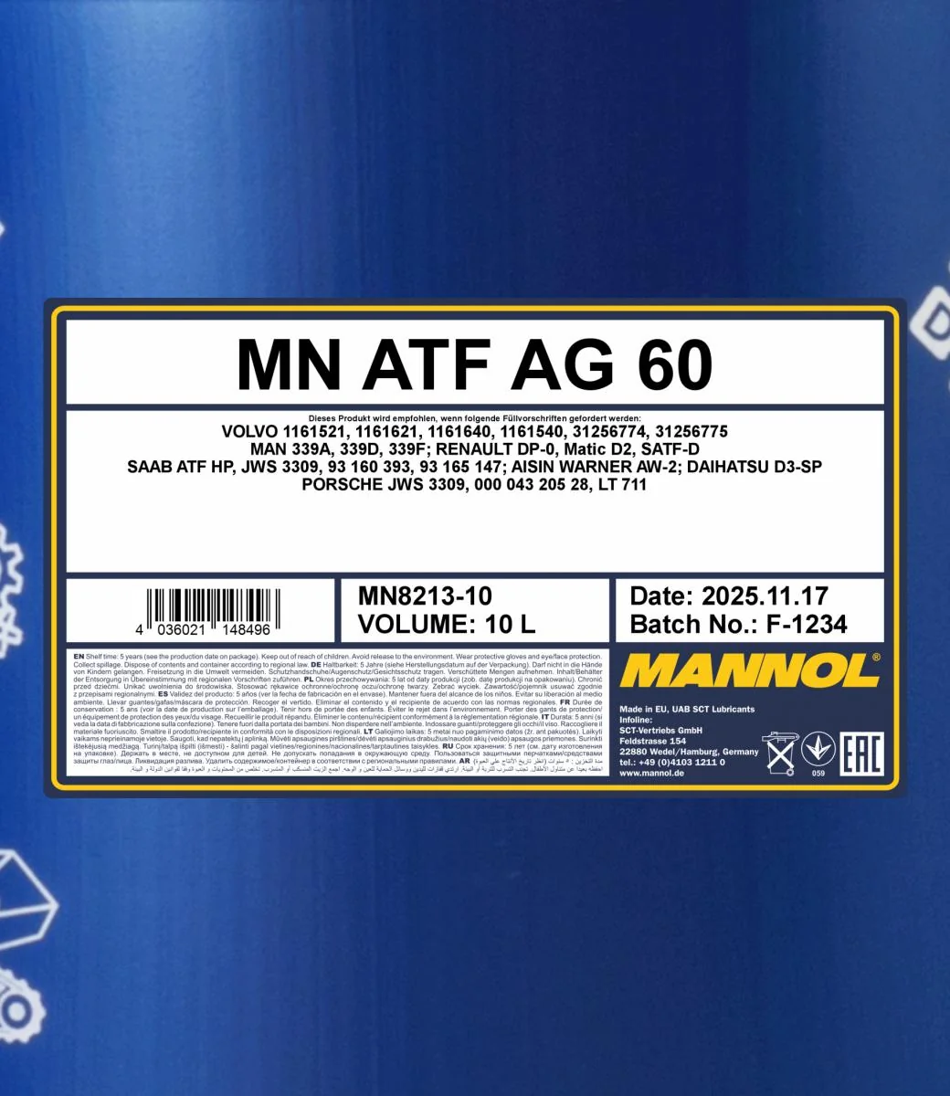 MANNOL® - MN821310 - ATF AG 60 10L