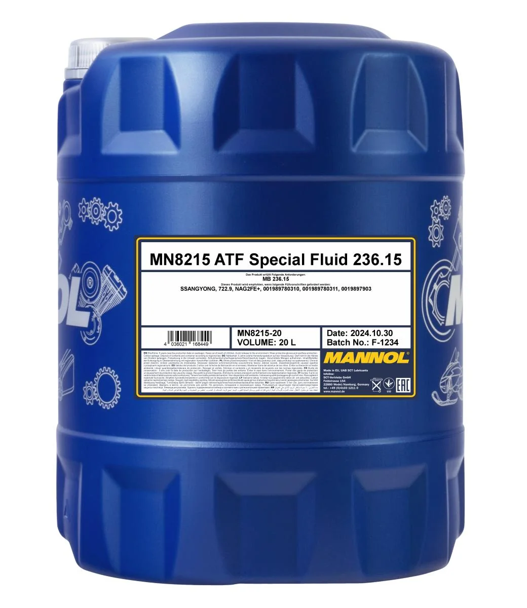 MANNOL® - MN821520 - 8215 ATF Special Fluid 236.15 20L