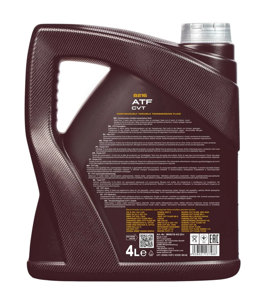 MANNOL® - MN82164 - 8216 ATF CVT 4L
