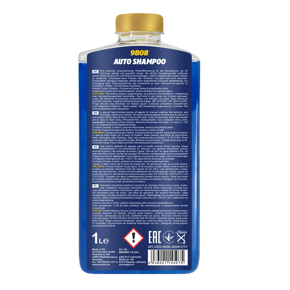 MANNOL® - MN98081 - Auto Shampoo 9808 1L