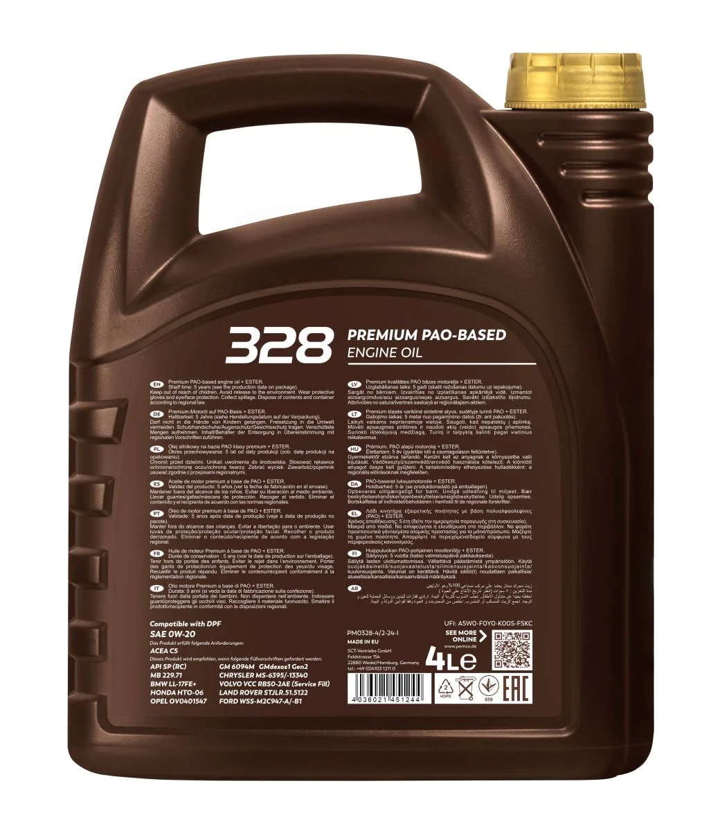 PEMCO - PM03284 - 328 0W-20 4L