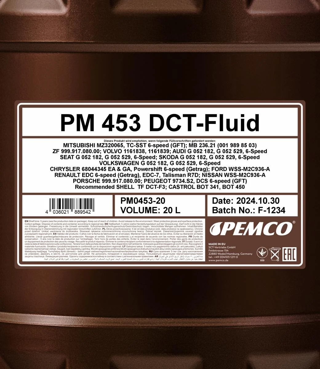 PEMCO - PM045320 - 453 DCT Fluid 20L