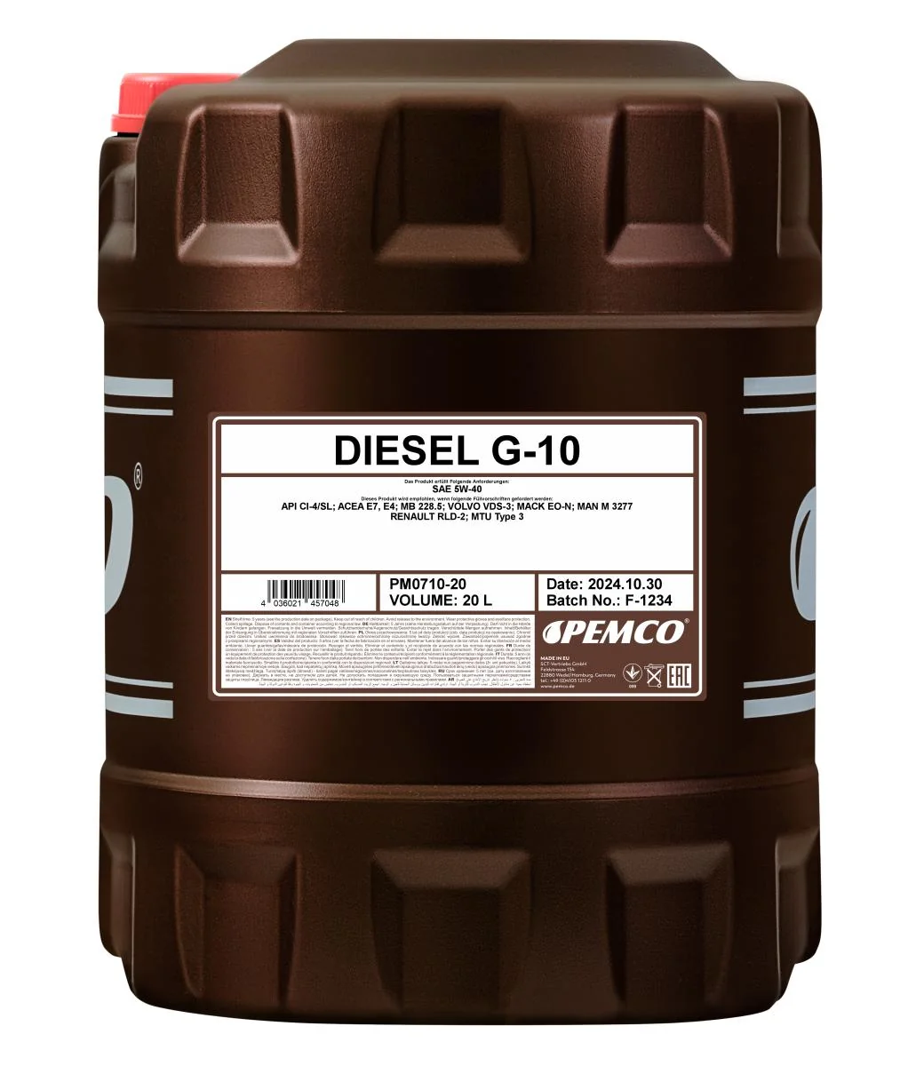 PEMCO - PM071020 - Diesel G-10 UHPD 5W-40 20L
