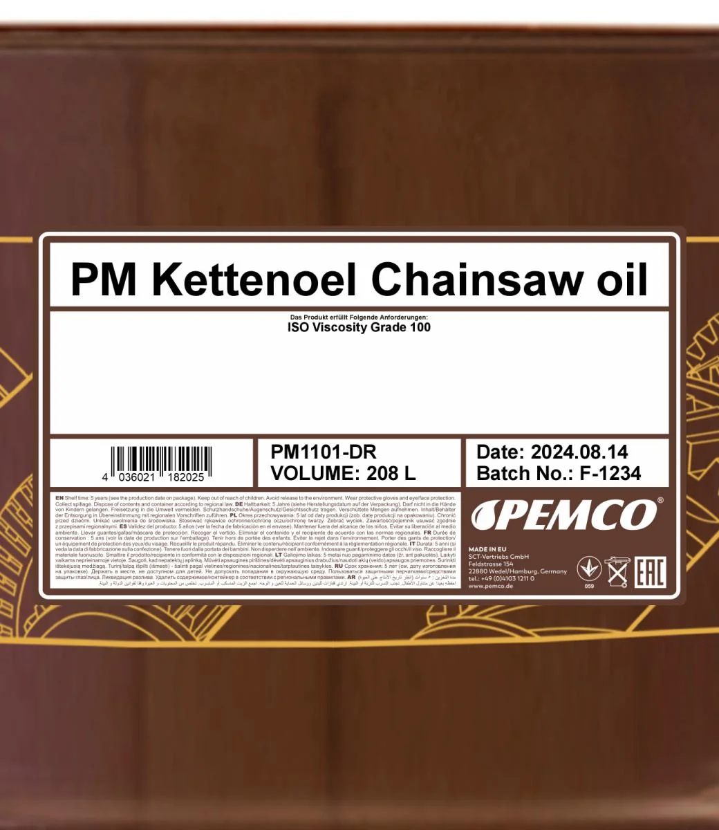 PEMCO - PM1101DR - Chain Oil 208L