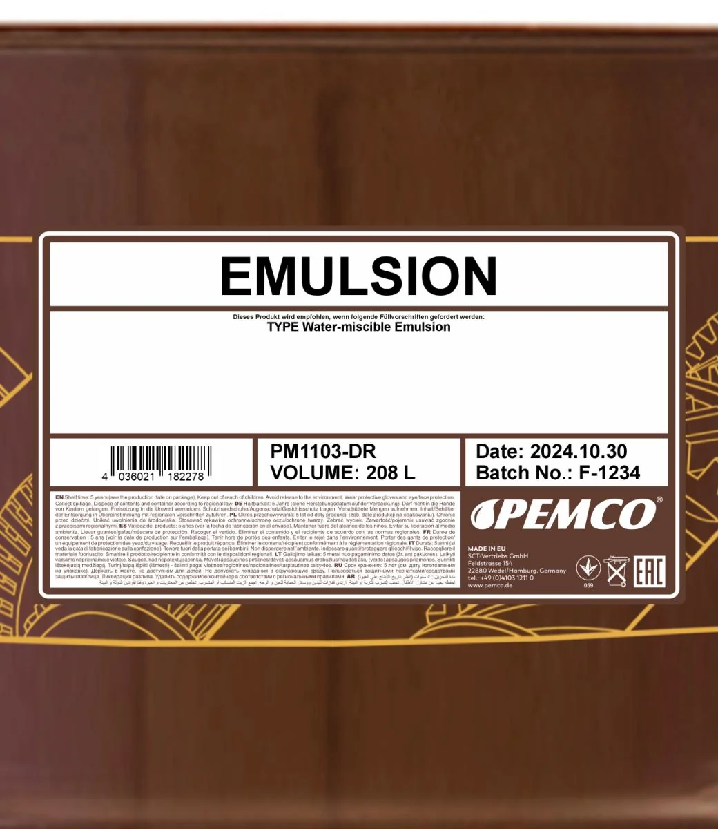 PEMCO - PM1103DR - Emulsion 208L