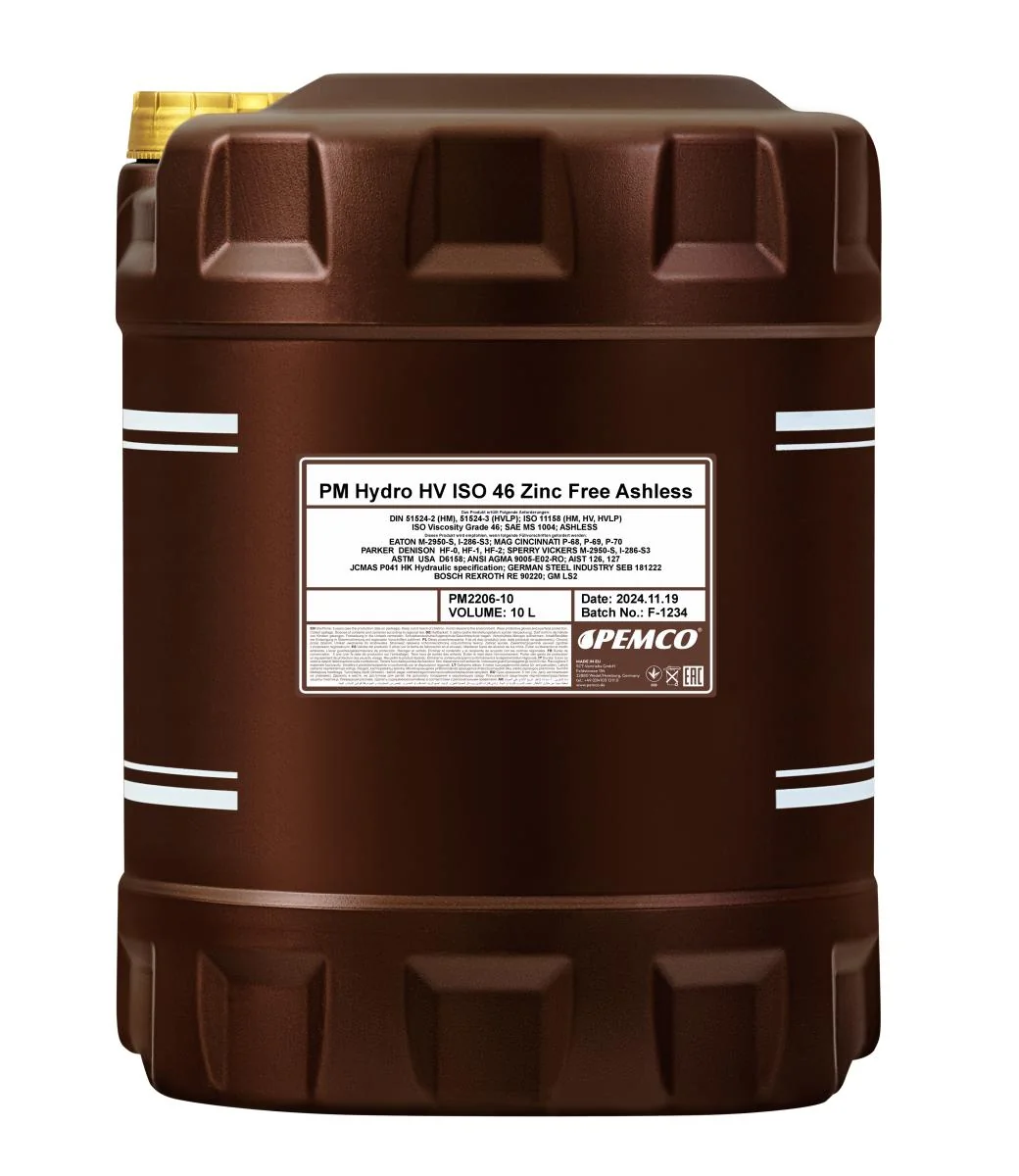 PEMCO - PM220610 - Hydro HV ISO 46 Zinc Free 10L