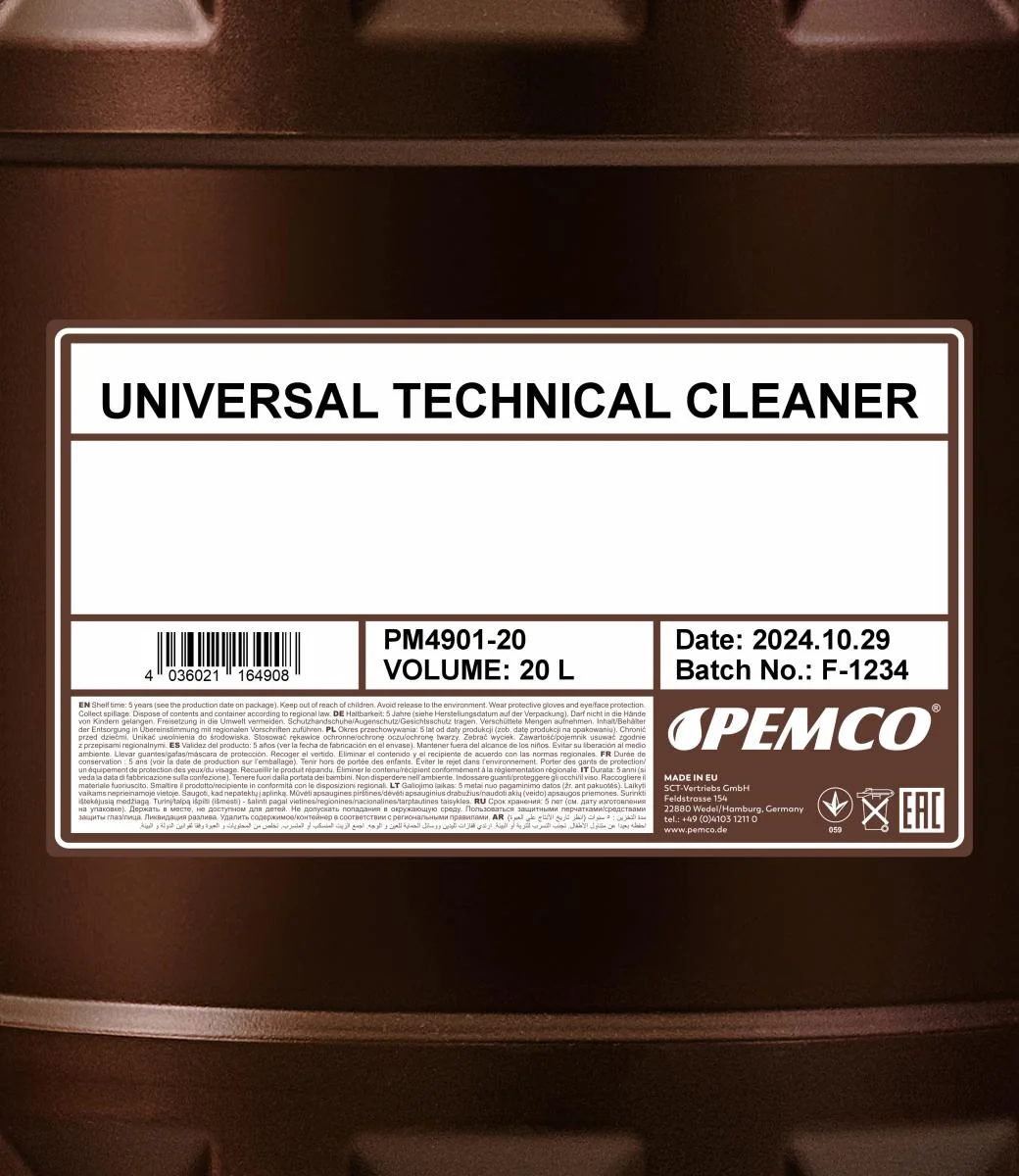 PEMCO - PM490120 - Universal Technical Cleaner 20L