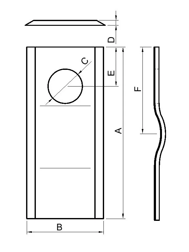 Gerpol - 88/P - Bent Blade - Pack of 25