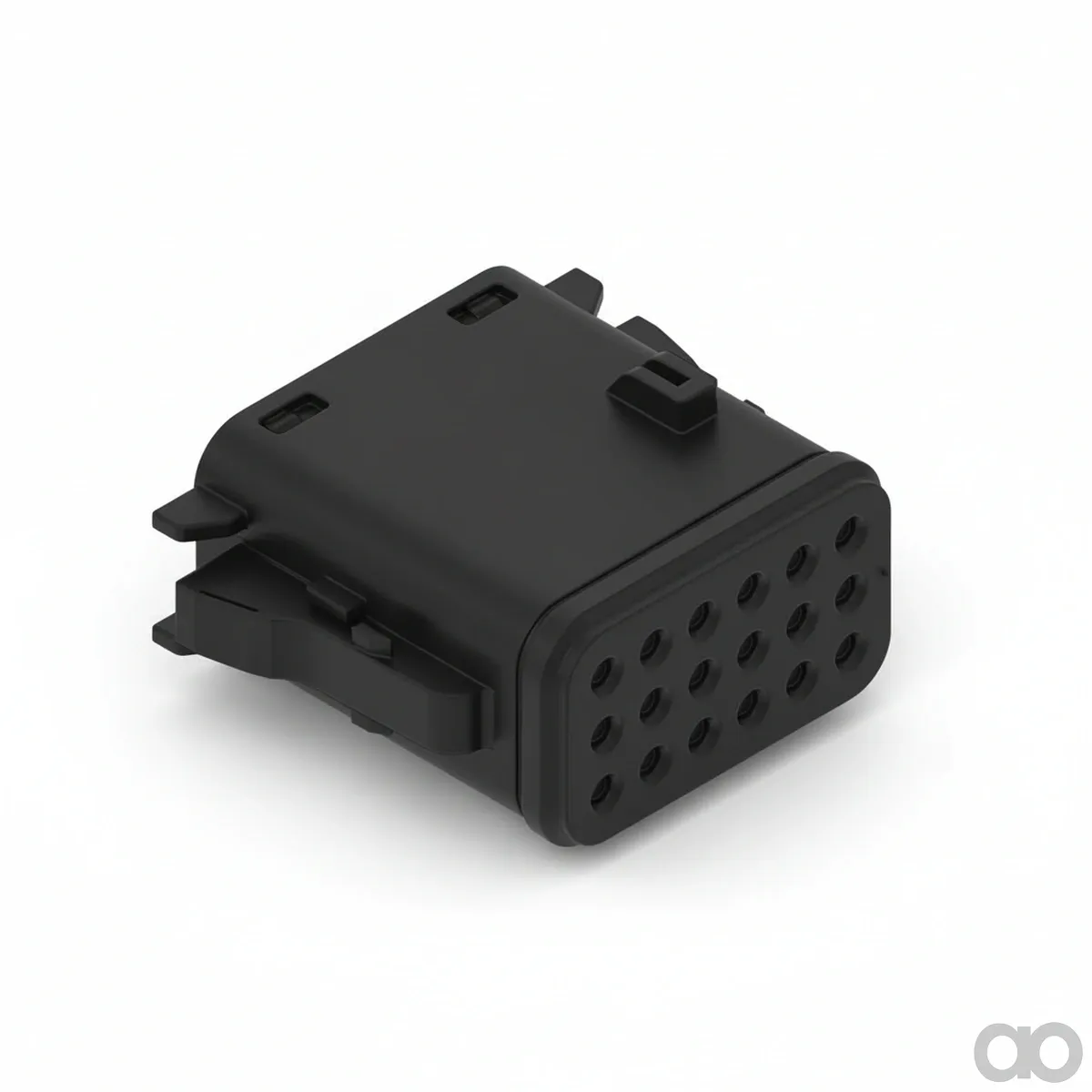 John Deere - 57M14637 - Black External Electrical Connector Housing, 18 Cavities