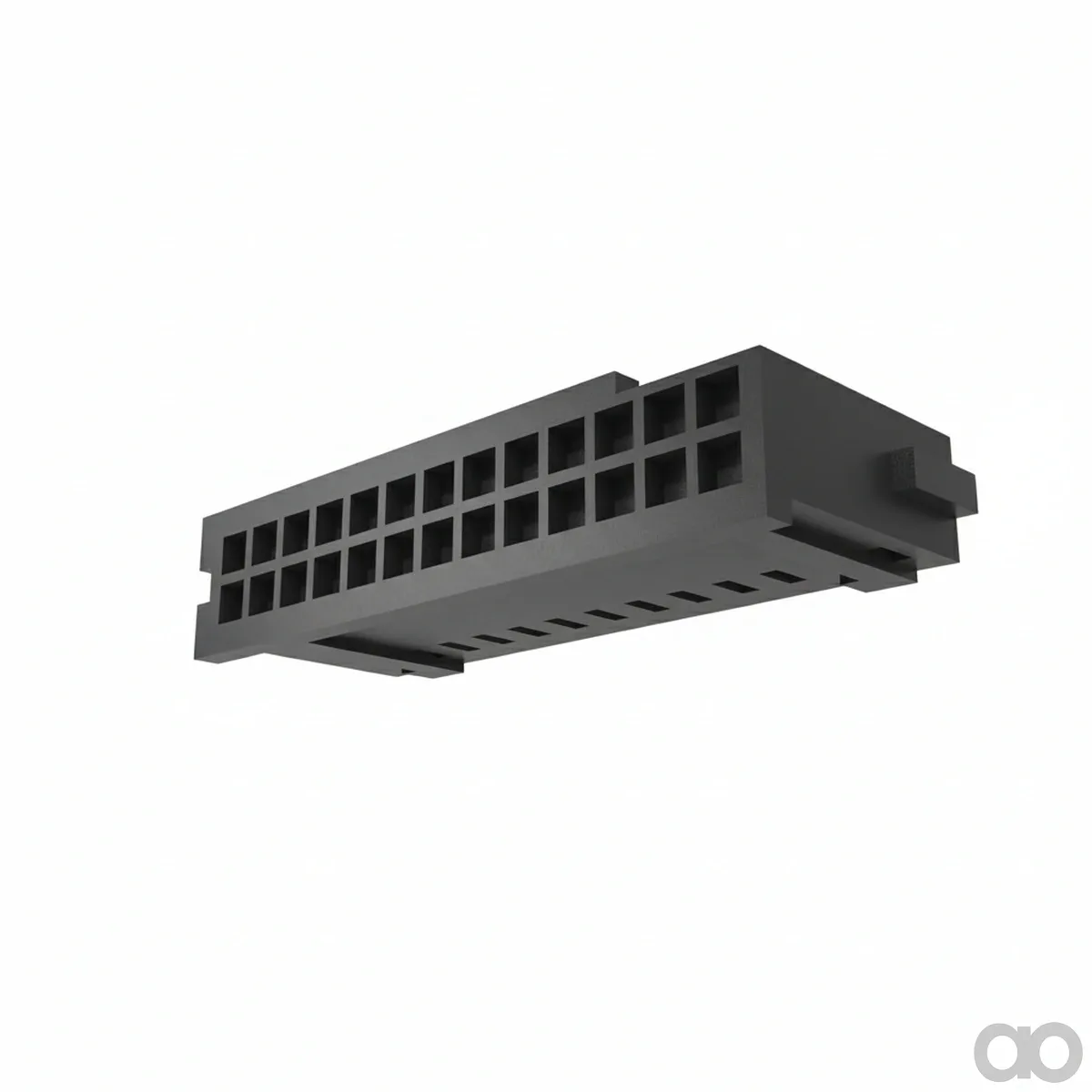 John Deere - 57M7239 - Black External Electrical Connector Housing, 26 Cavities