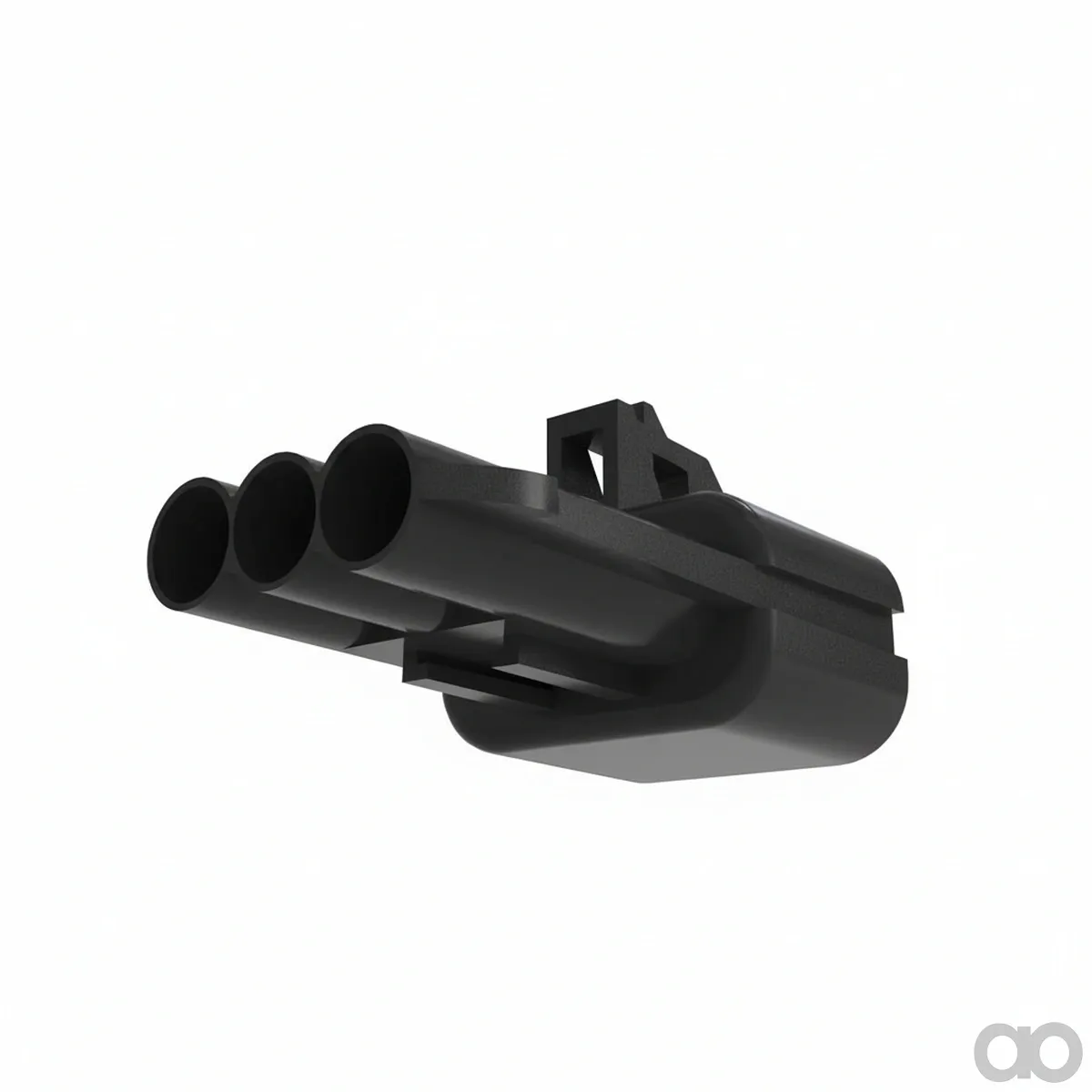 John Deere - 57M7305 - Black Internal Electrical Connector Housing, 3 Cavities
