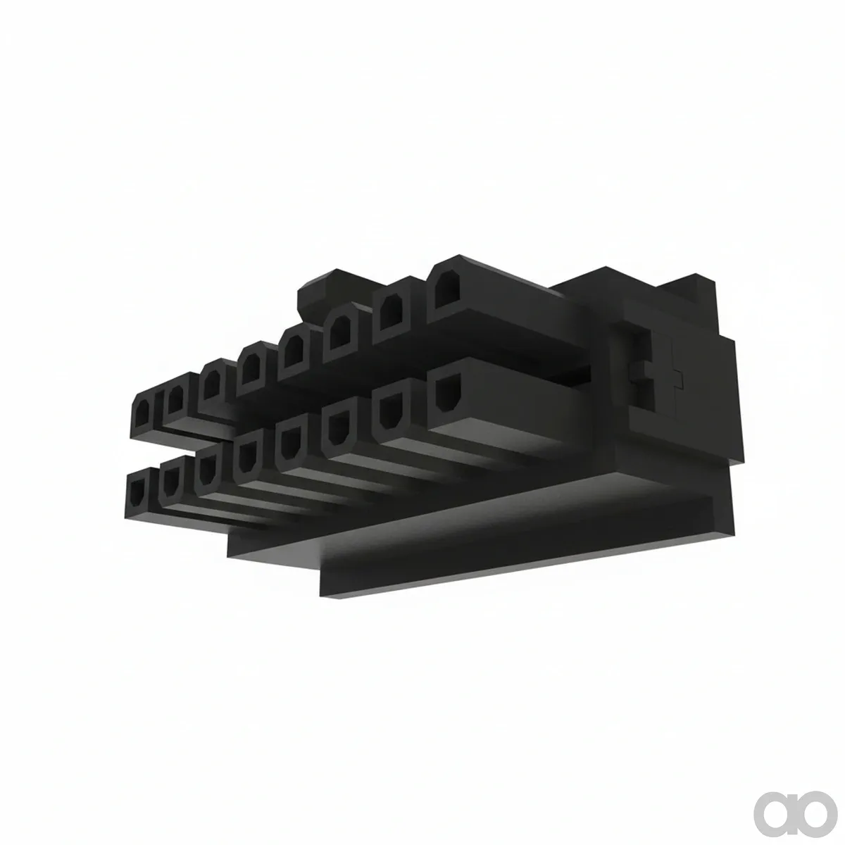 John Deere - 57M7717 - Black External Electrical Connector Assembly, 16 Cavities