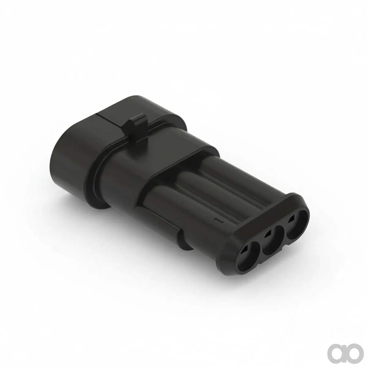John Deere - 57M7742 - Black Internal Electrical Connector Housing, Cavities 3