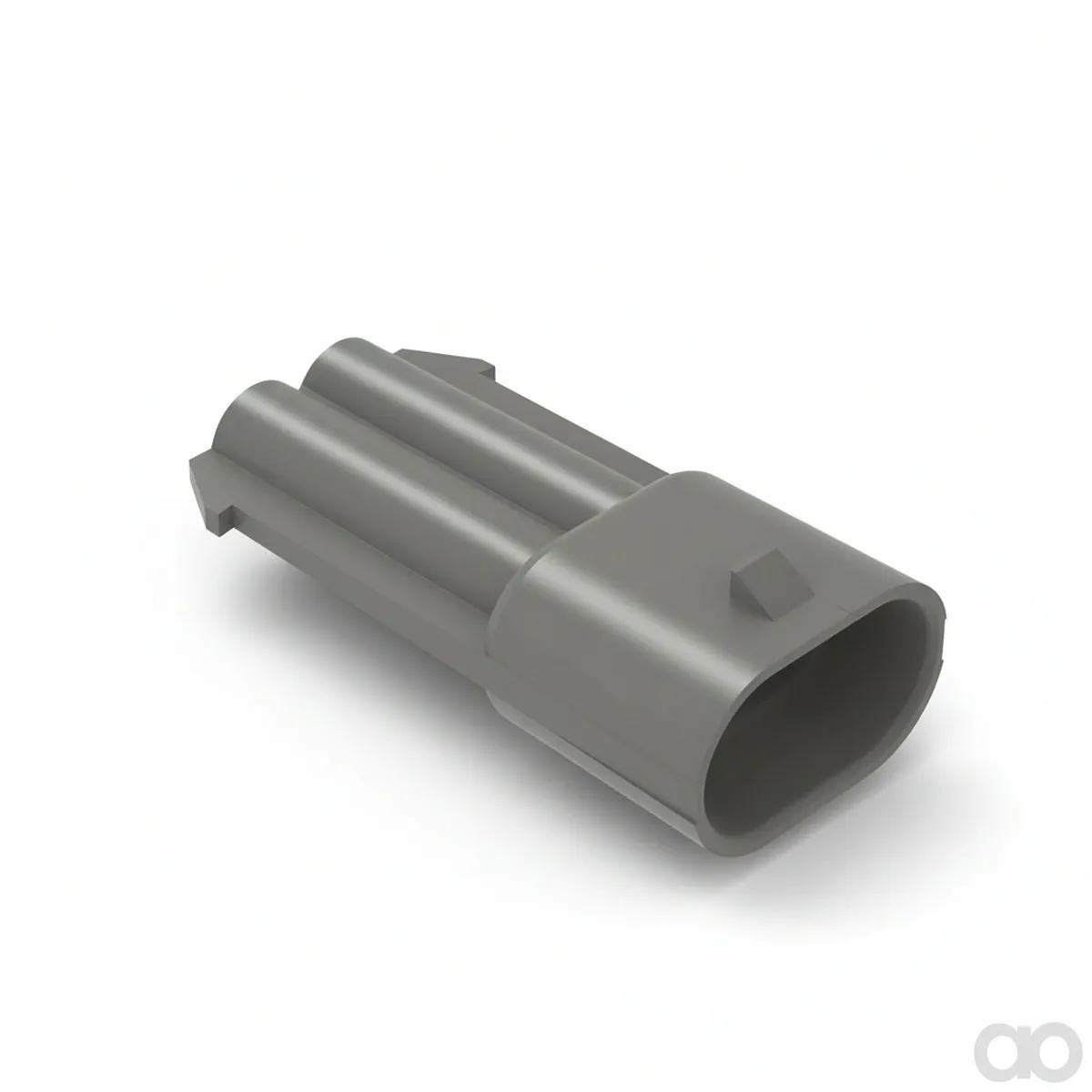 John Deere - 57M8207 - Gray Internal Electrical Connector Housing, Cavities 2