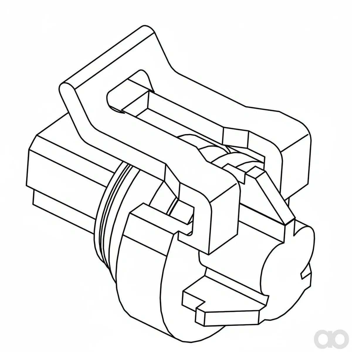 John Deere - 57M8624 - Medium Gray Electrical Connect Locking Device