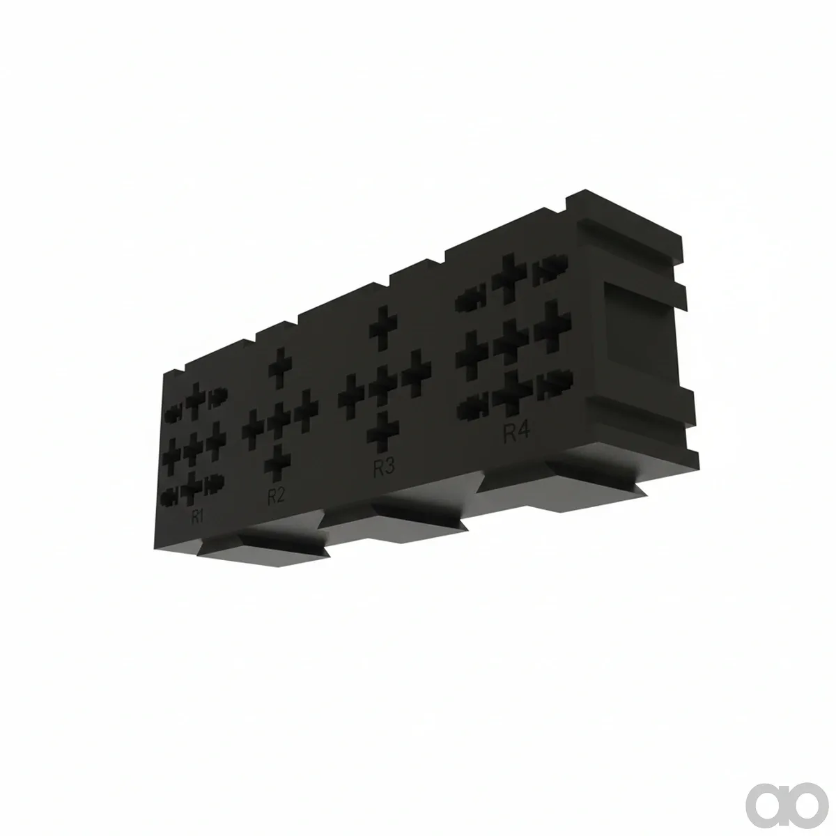 John Deere - 57M9152 - Black Electrical Connector Housing