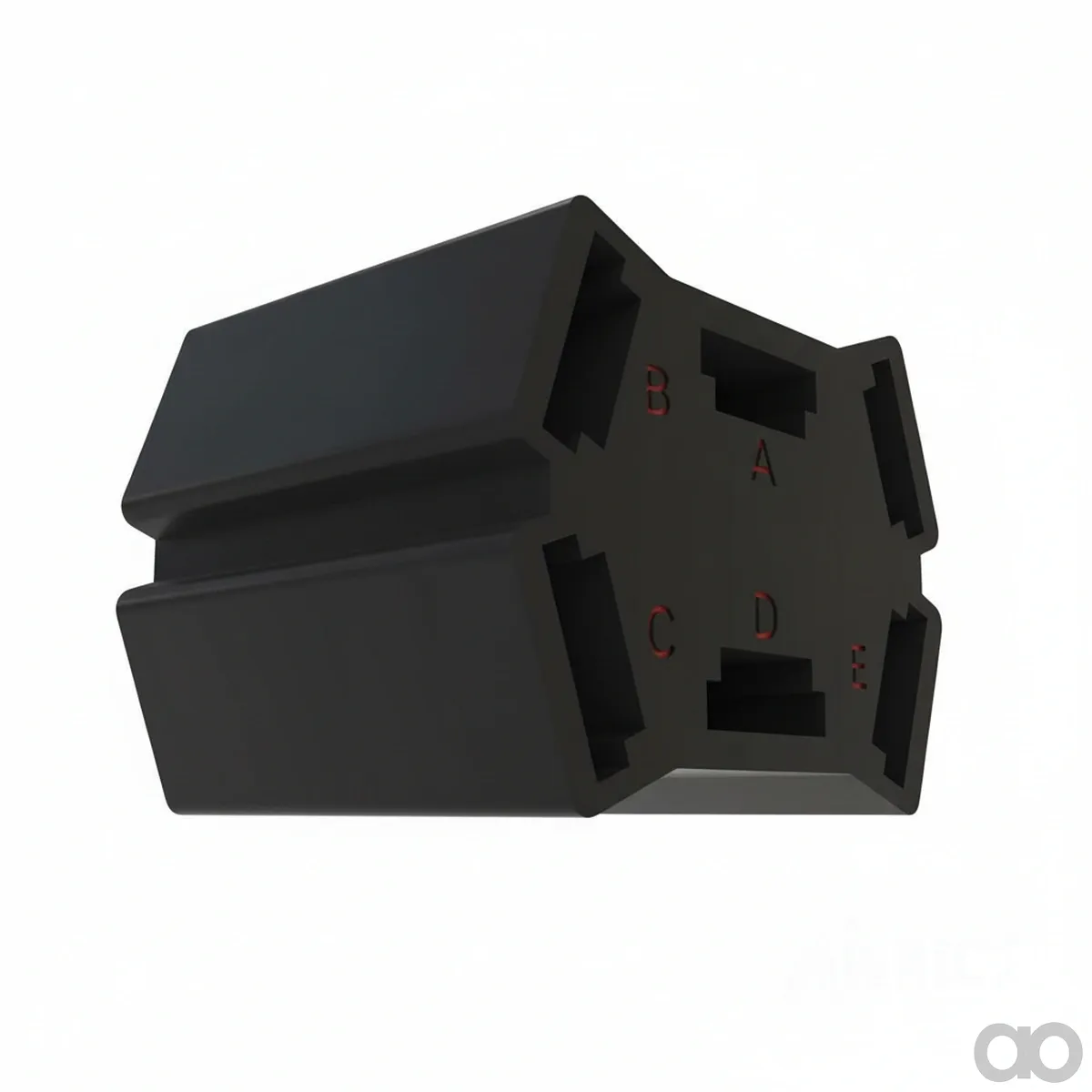 John Deere - 57M9361 - Black External Electrical Connector Housing, 5 ...