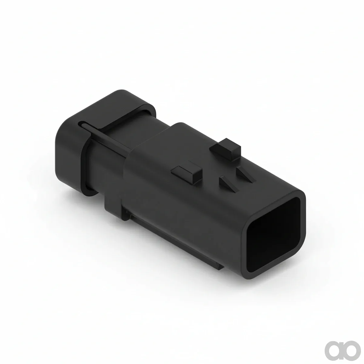 John Deere - 57M9776 - Red Electrical Connector Housing, 2 Cavities