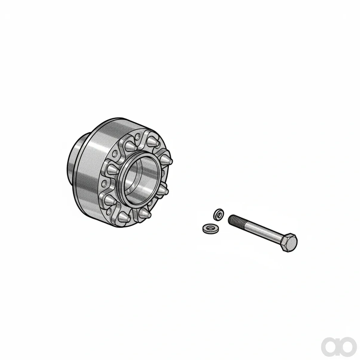 John Deere - AL156777 - Rear Hub Extension Kit, Tread Adjustment, 111 mm (4.4 inch)