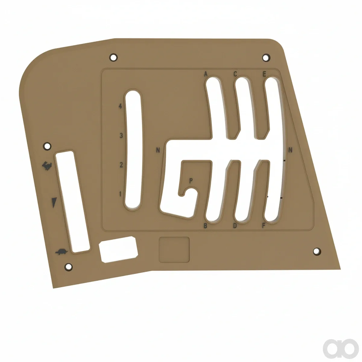 John Deere - AL173546 - Gear Shift Guide Panel