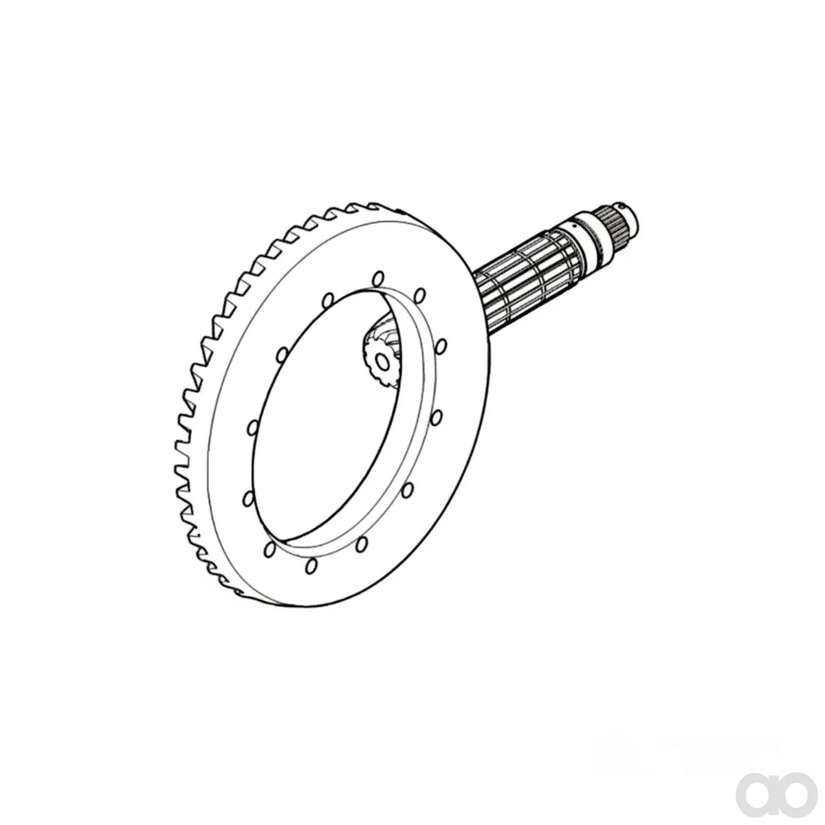 John Deere - AL221172 - Differential Drive Ring Gear and Pinion