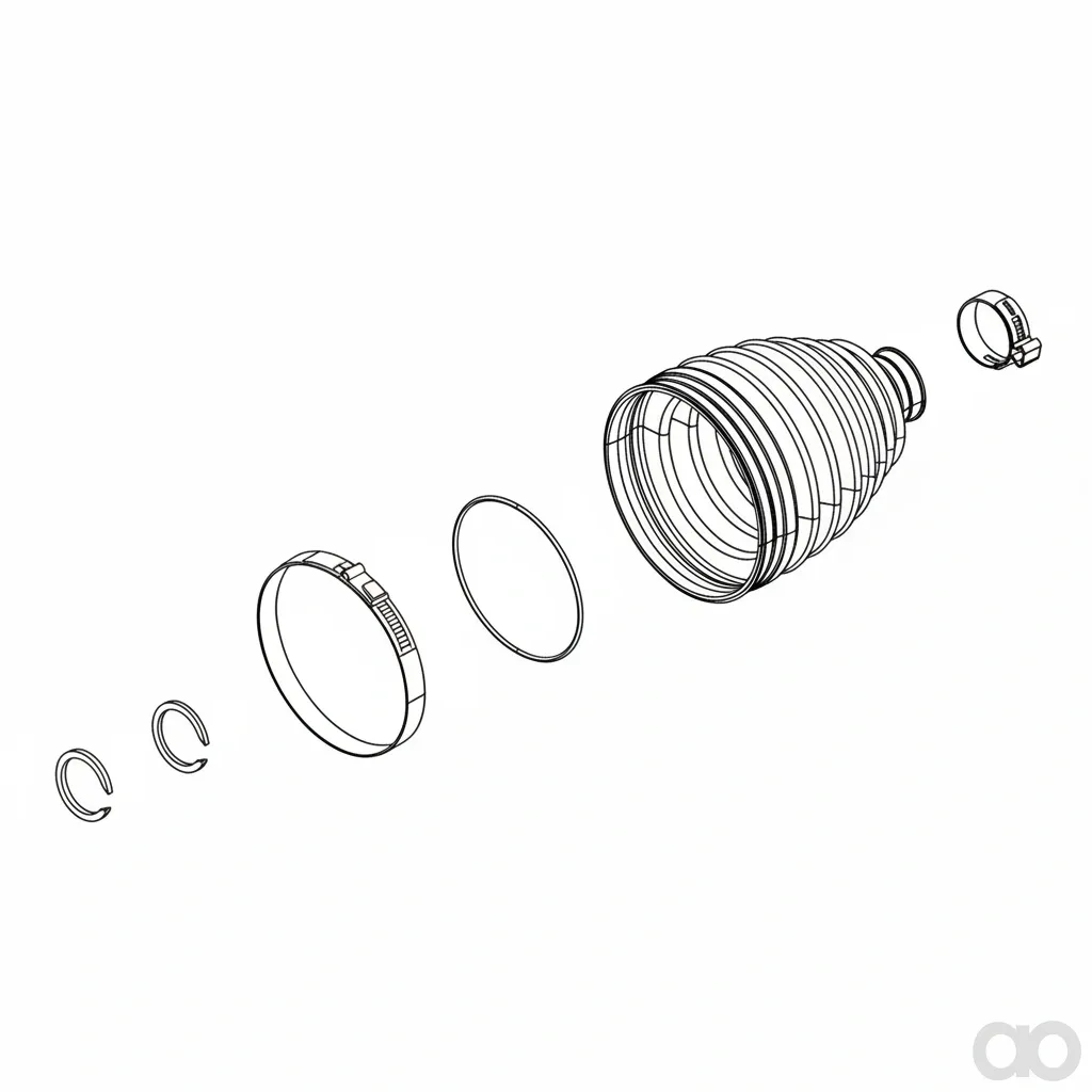 John Deere - AM141488 - Rear Axle Shaft Boot Kit
