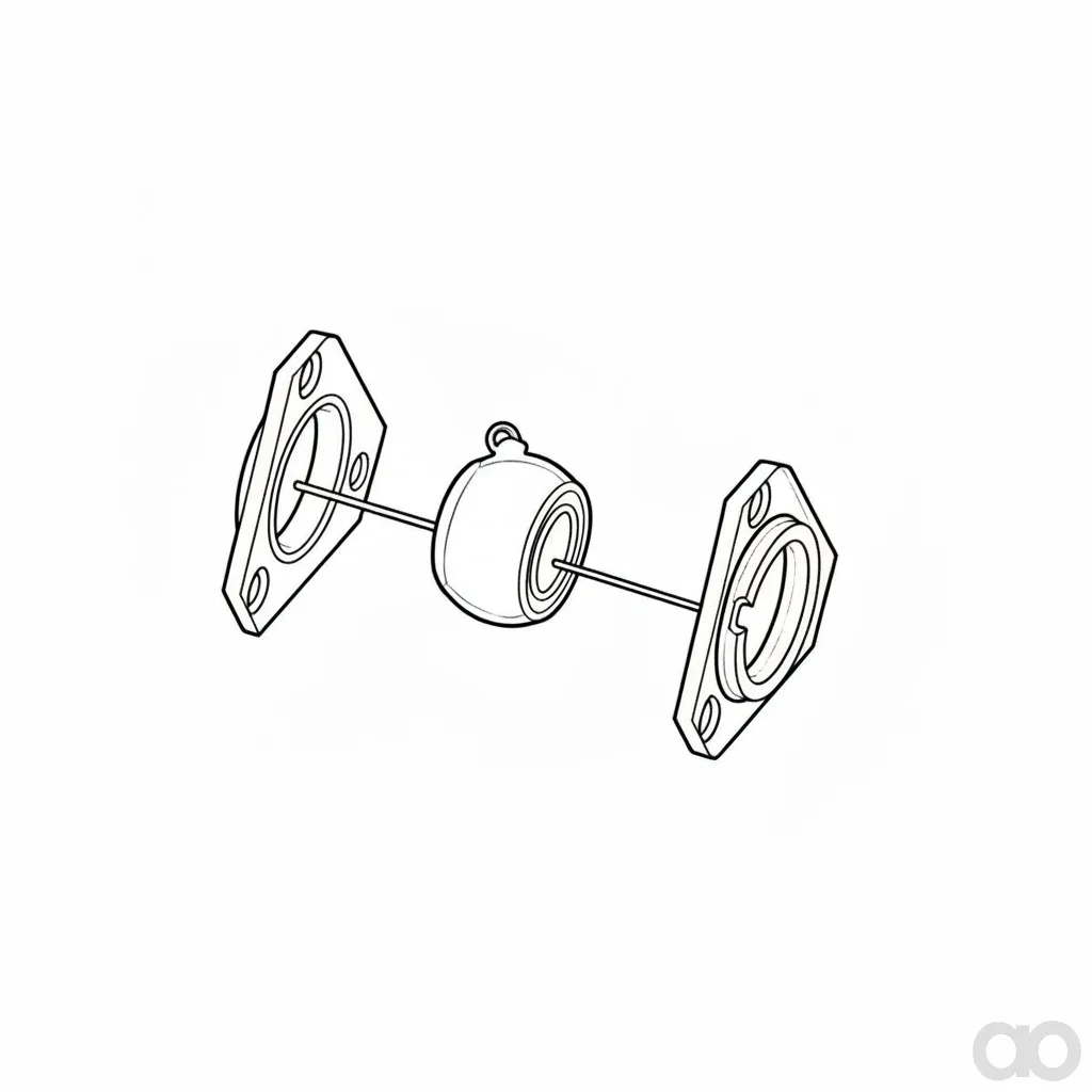 John Deere - AM142389 - Rotary Broom Bearing Assembly
